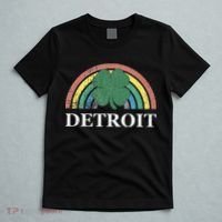 Detroit Shamrock St. Patrick's Day Rainbow Saint Paddy's T-Shirt thumb 5