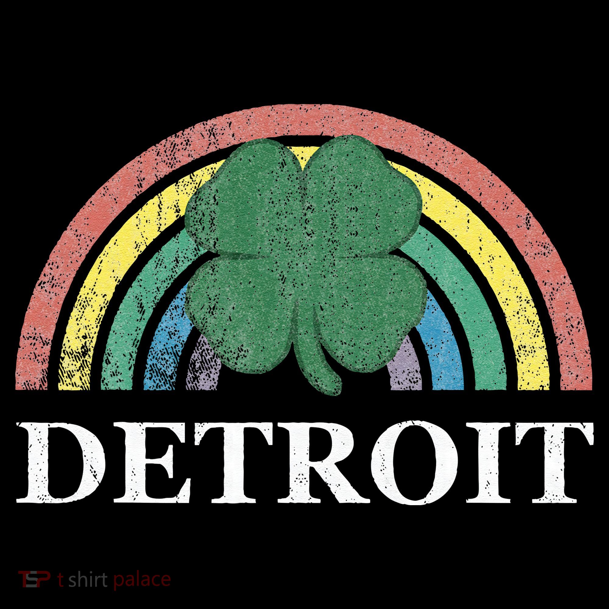 Detroit Shamrock St. Patrick's Day Rainbow Saint Paddy's Coffee Mug