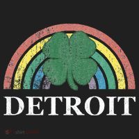Detroit Shamrock St. Patrick's Day Rainbow Saint Paddy's Beanie thumb 2