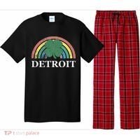 Detroit Shamrock St. Patrick's Day Rainbow Saint Paddy's Pajama Set thumb 0