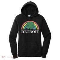 Detroit Shamrock St. Patrick's Day Rainbow Saint Paddy's Women's Hoodie thumb 0