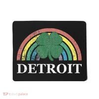 Detroit Shamrock St. Patrick's Day Rainbow Saint Paddy's Mousepad thumb 0