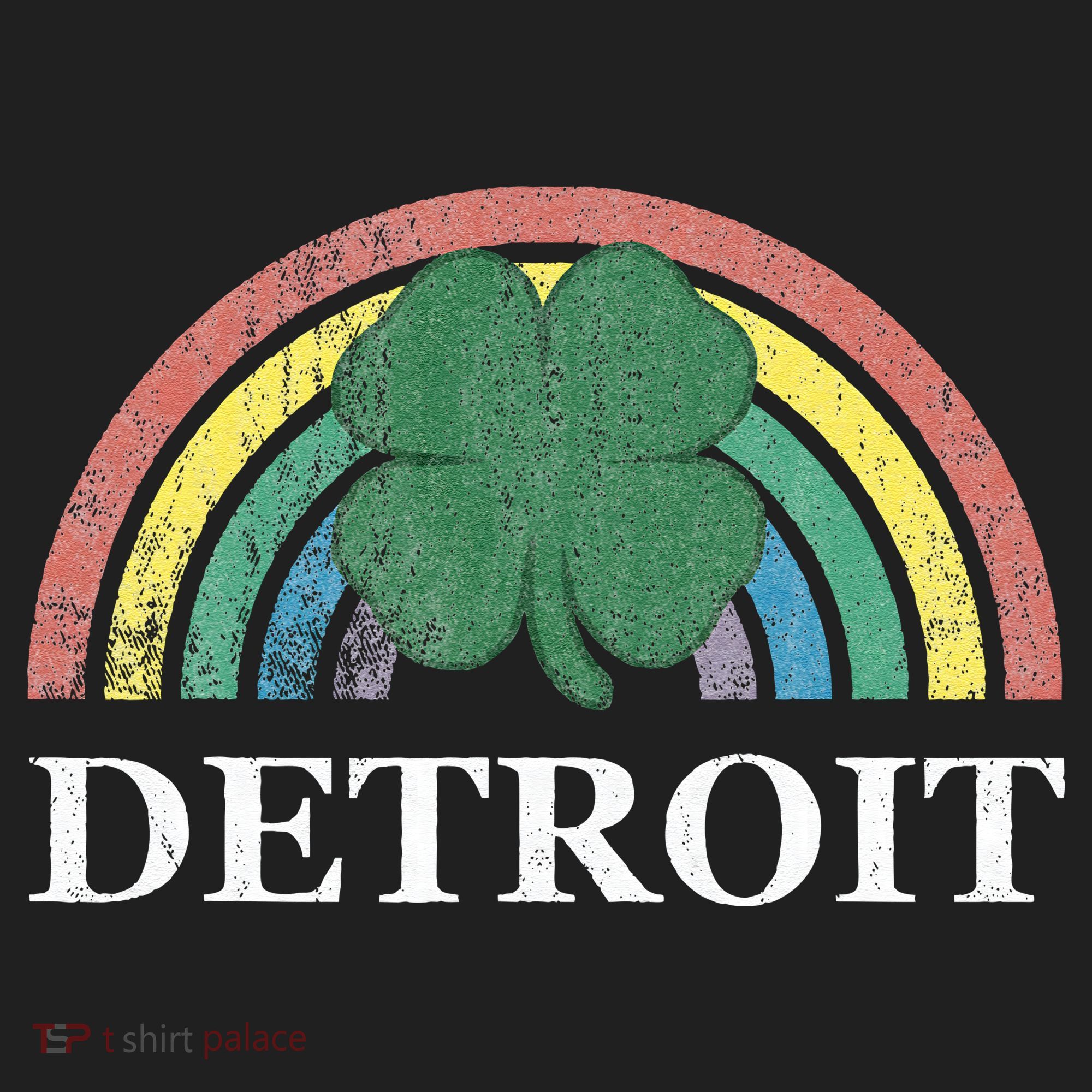 Detroit Shamrock St. Patrick's Day Rainbow Saint Paddy's Hat