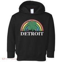 Detroit Shamrock St. Patrick's Day Rainbow Saint Paddy's Toddler Hoodie thumb 0