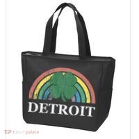 Detroit Shamrock St. Patrick's Day Rainbow Saint Paddy's Tote Bag thumb 3