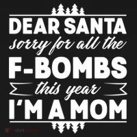 Dear Santa Sorry For The F Bombs Funny Christmas Mom Meaningful Gift Ornament thumb 1
