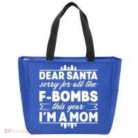 Dear Santa Sorry For The F Bombs Funny Christmas Mom Meaningful Gift Tote Bag thumb 0