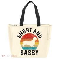 Dachshund Short & Sassy Wiener Dog Doxie Mom Funny Cute Gift Tote Bag thumb 0