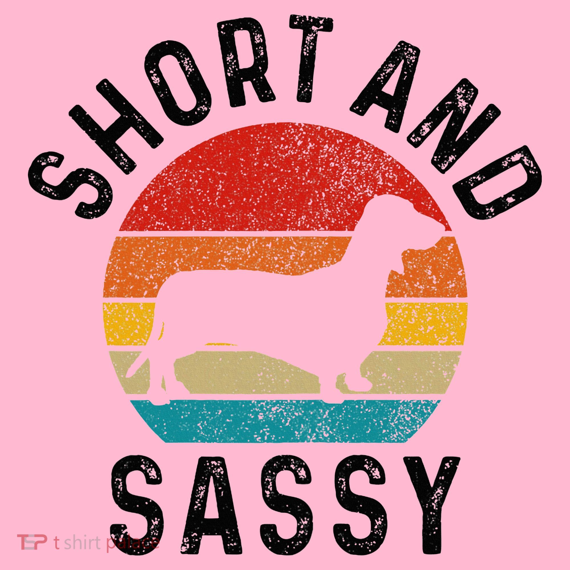 Dachshund Short & Sassy Wiener Dog Doxie Mom Funny Cute Gift Coaster