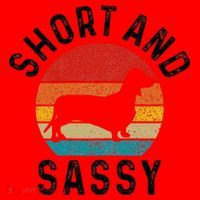 Dachshund Short & Sassy Wiener Dog Doxie Mom Funny Cute Gift Santa Hat thumb 1