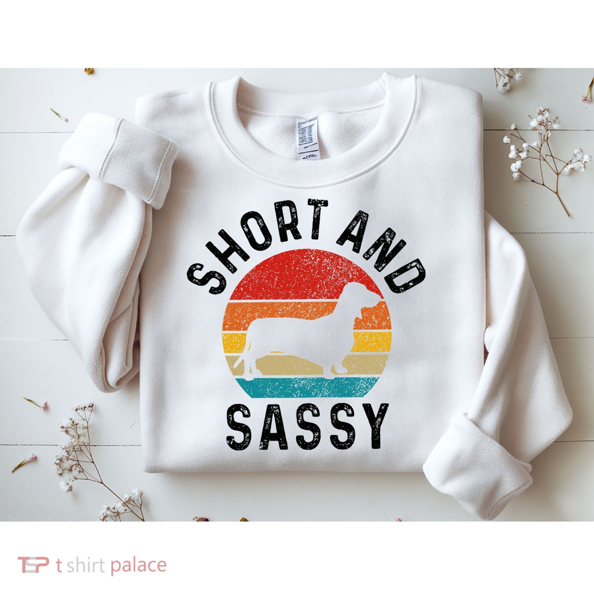 Dachshund Short & Sassy Wiener Dog Doxie Mom Funny Cute Gift Sweatshirt
