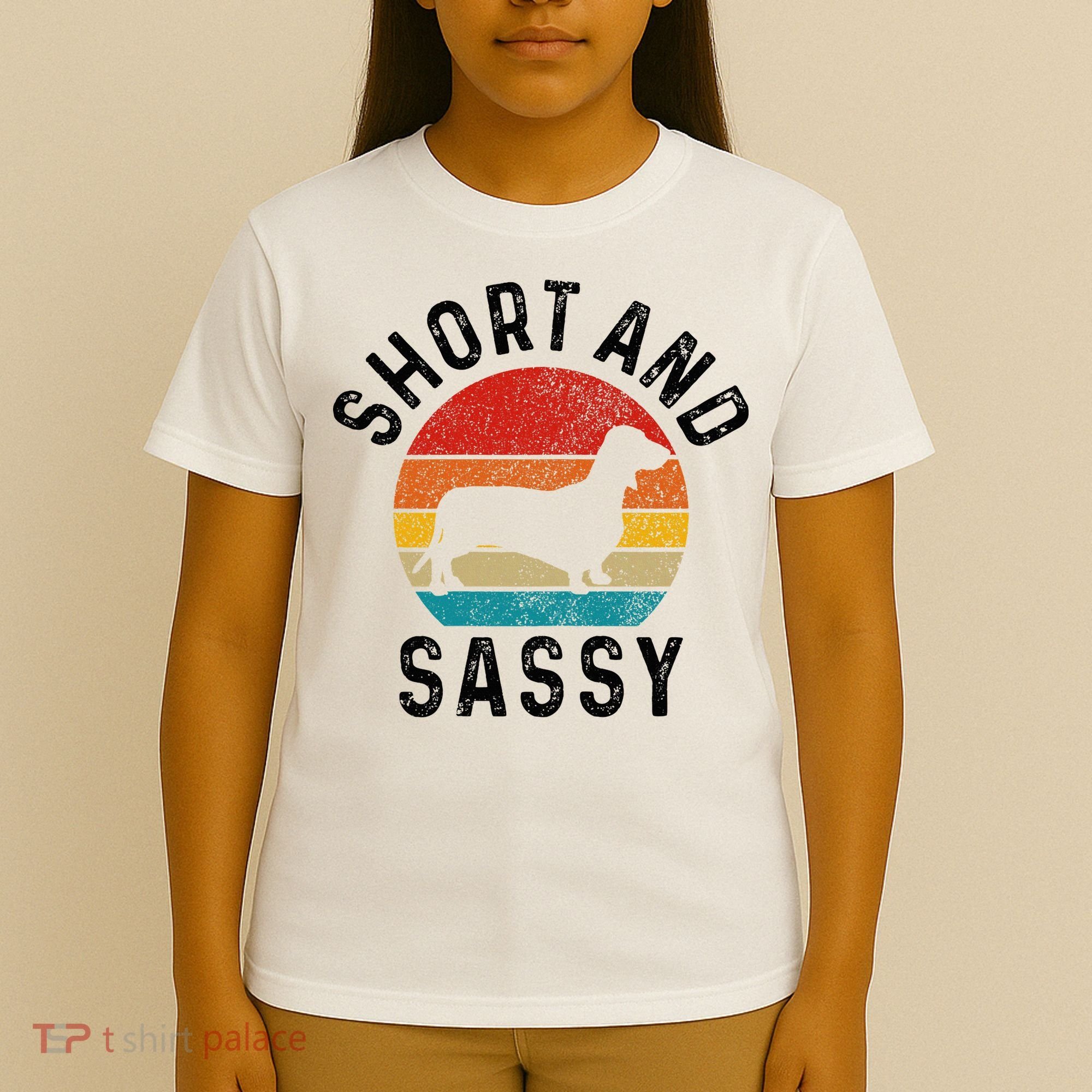 Dachshund Short & Sassy Wiener Dog Doxie Mom Funny Cute Gift T-Shirt