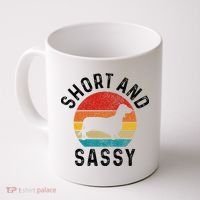 Dachshund Short & Sassy Wiener Dog Doxie Mom Funny Cute Gift Coffee Mug thumb 0