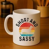 Dachshund Short & Sassy Wiener Dog Doxie Mom Funny Cute Gift Coffee Mug thumb 4