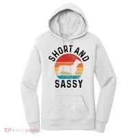 Dachshund Short & Sassy Wiener Dog Doxie Mom Funny Cute Gift Women's Hoodie thumb 0