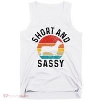 Dachshund Short & Sassy Wiener Dog Doxie Mom Funny Cute Gift Tank Top thumb 0