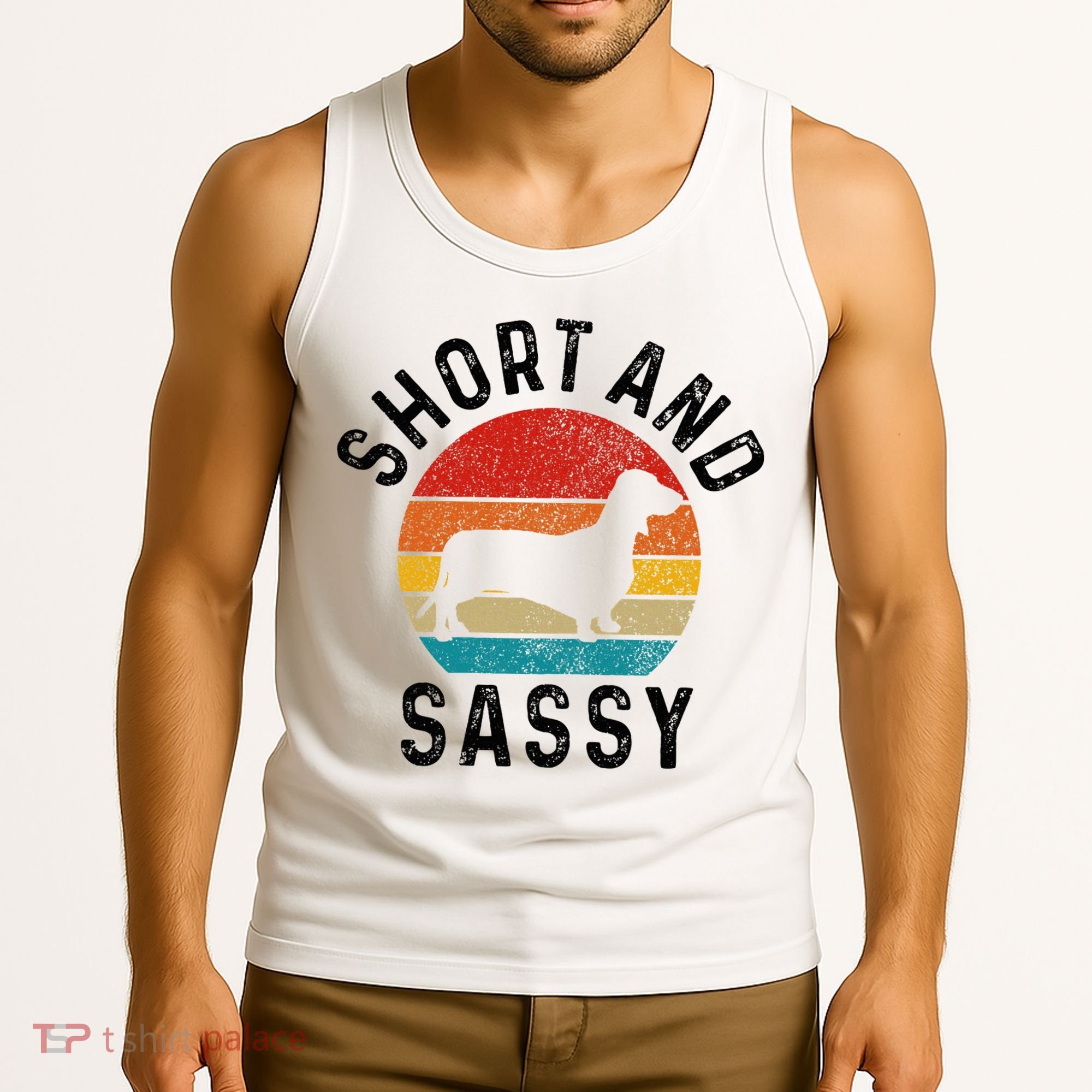 Dachshund Short & Sassy Wiener Dog Doxie Mom Funny Cute Gift Tank Top