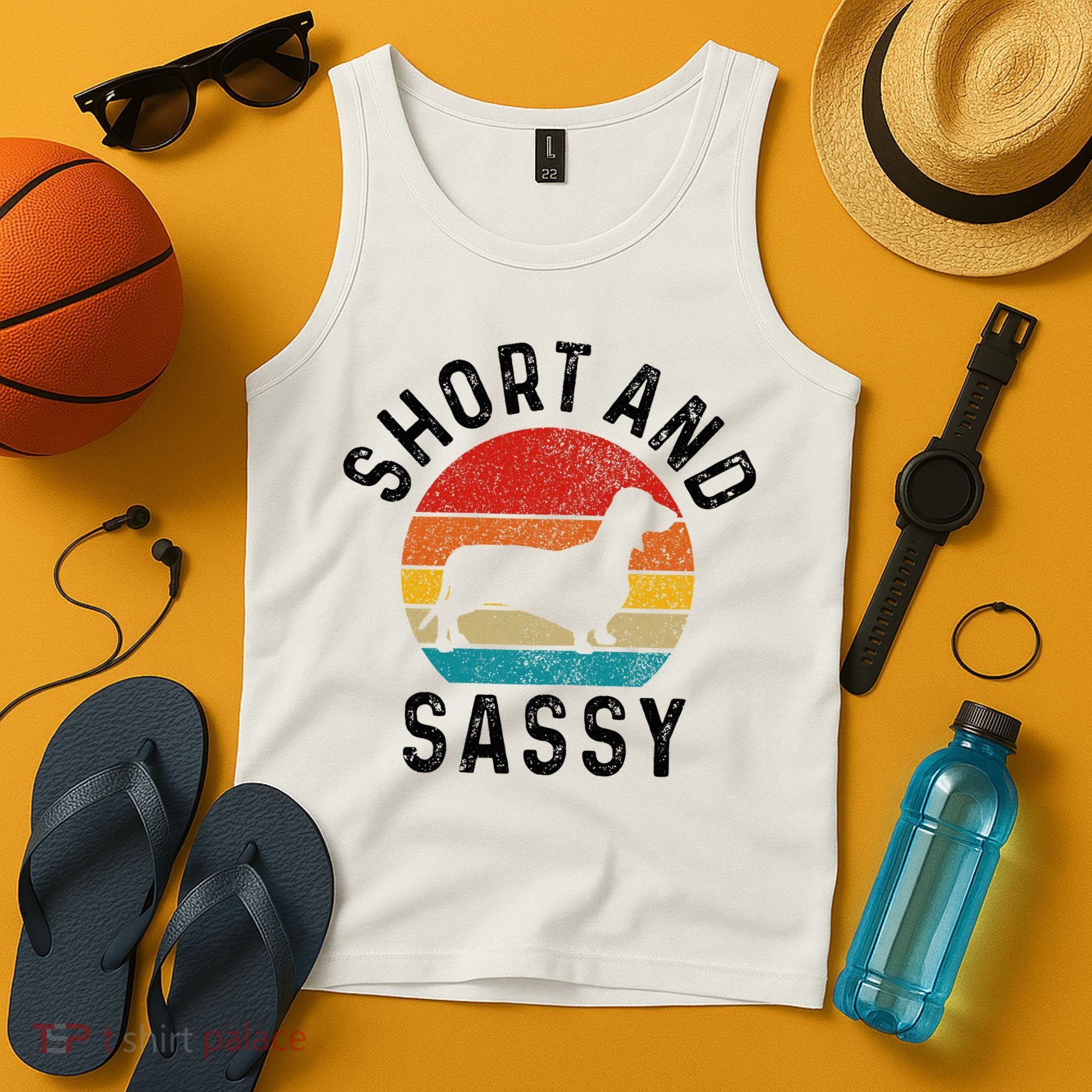 Dachshund Short & Sassy Wiener Dog Doxie Mom Funny Cute Gift Tank Top