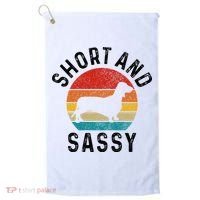 Dachshund Short & Sassy Wiener Dog Doxie Mom Funny Cute Gift Golf Towel thumb 0