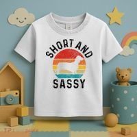 Dachshund Short & Sassy Wiener Dog Doxie Mom Funny Cute Gift Toddler T-Shirt thumb 3