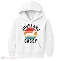 Dachshund Short & Sassy Wiener Dog Doxie Mom Funny Cute Gift Kids Hoodie thumb 0