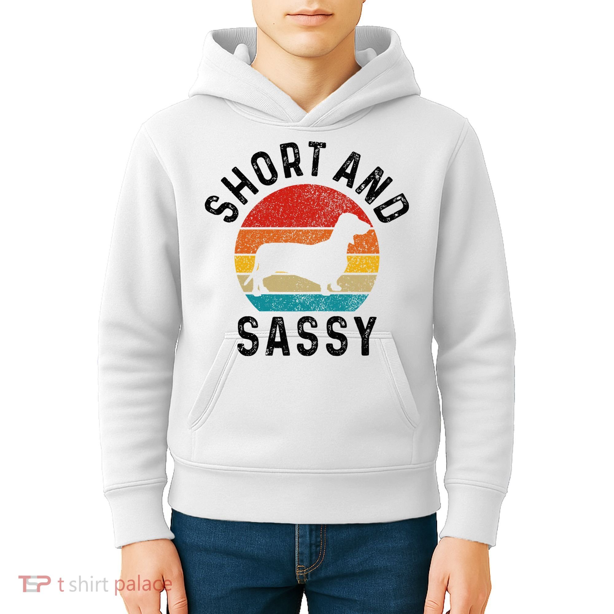 Dachshund Short & Sassy Wiener Dog Doxie Mom Funny Cute Gift Kids Hoodie