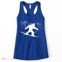 Downhill Snow Skiing Bigfoot Ski Winter Sports Alpine Gift Women's Tank Top thumb 0