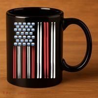 Drum Sticks Shirts Drummer Gift Drumming Percussion 11oz C Handle Ceramic Mug thumb 3