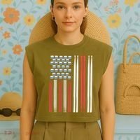 Drum Sticks Shirts Drummer Gift Drumming Percussion Garment-Dyed Women's Muscle Tee thumb 4