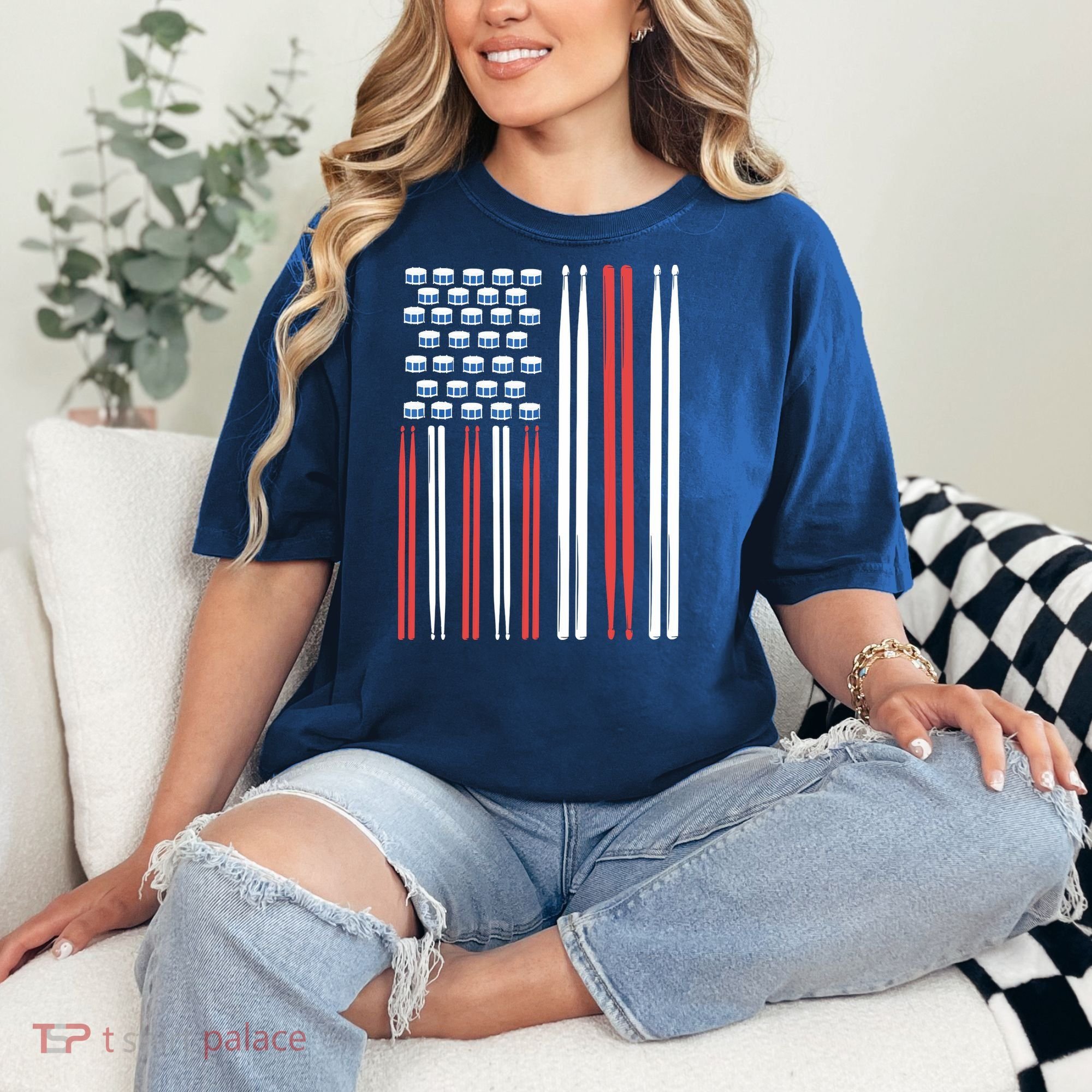 Drum Sticks Shirts Drummer Gift Drumming Percussion Comfort Colors T-Shirt