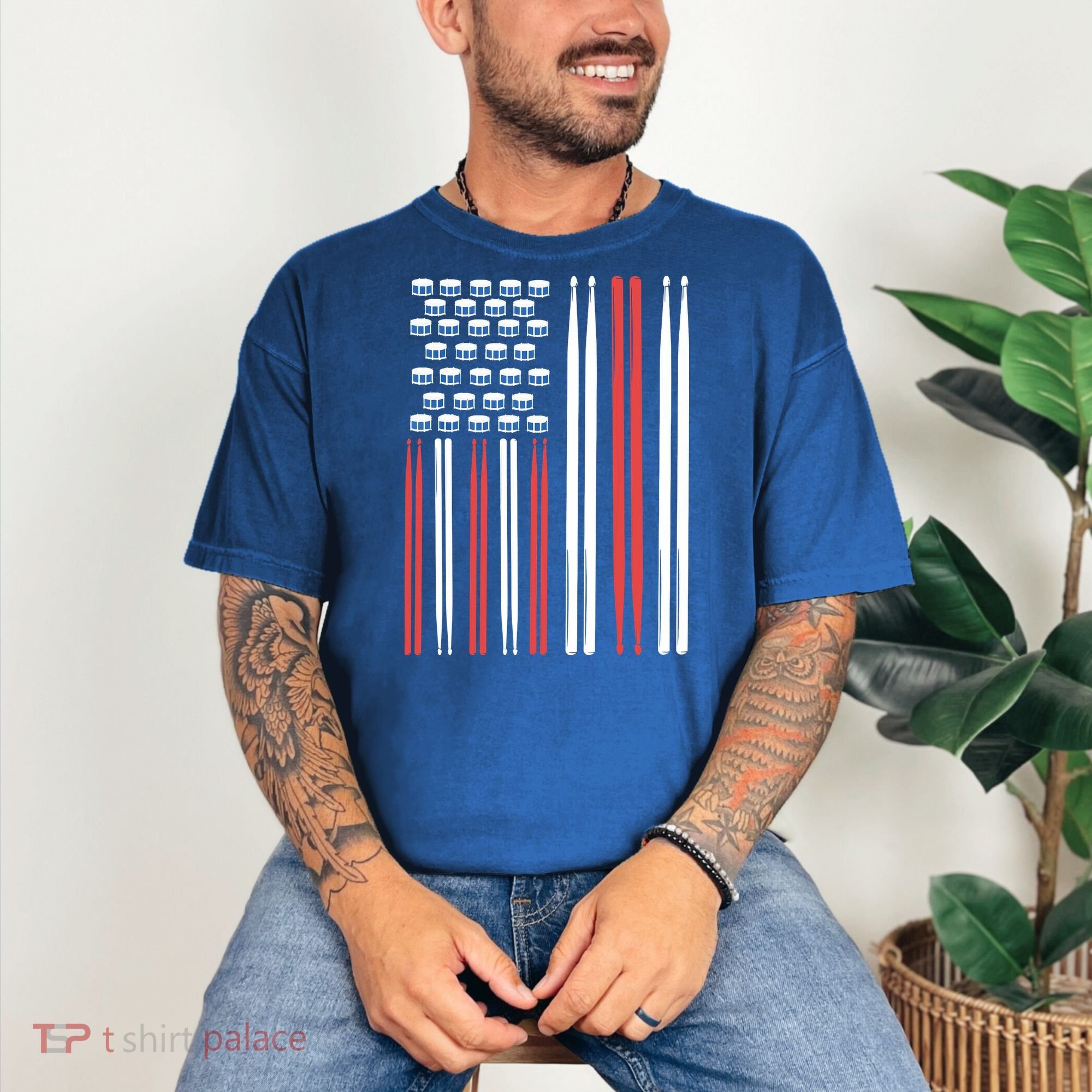 Drum Sticks Shirts Drummer Gift Drumming Percussion Comfort Colors T-Shirt