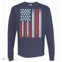 Drum Sticks Shirts Drummer Gift Drumming Percussion Comfort Colors Heavyweight Long Sleeve T-Shirt thumb 0