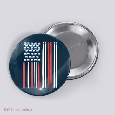 Drum Sticks Shirts Drummer Gift Drumming Percussion Button