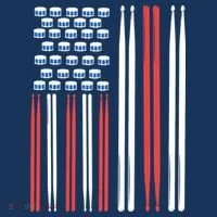 Drum Sticks Shirts Drummer Gift Drumming Percussion Women's Tank Top thumb 5
