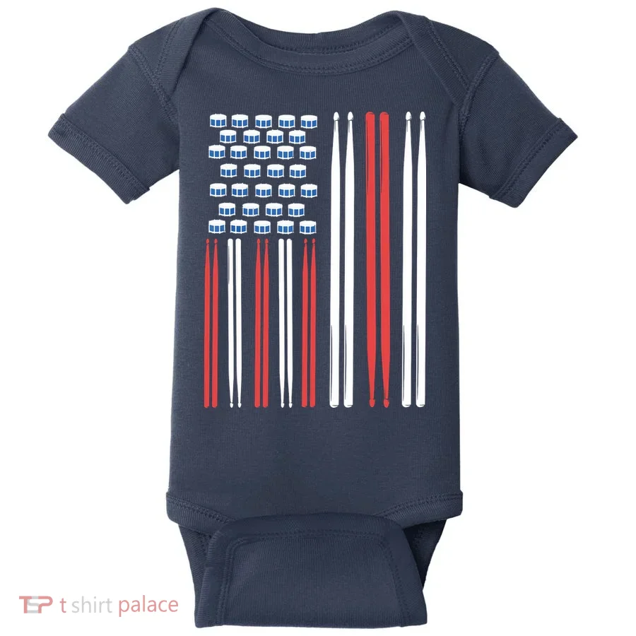 Drum Sticks Shirts Drummer Gift Drumming Percussion Baby Bodysuit