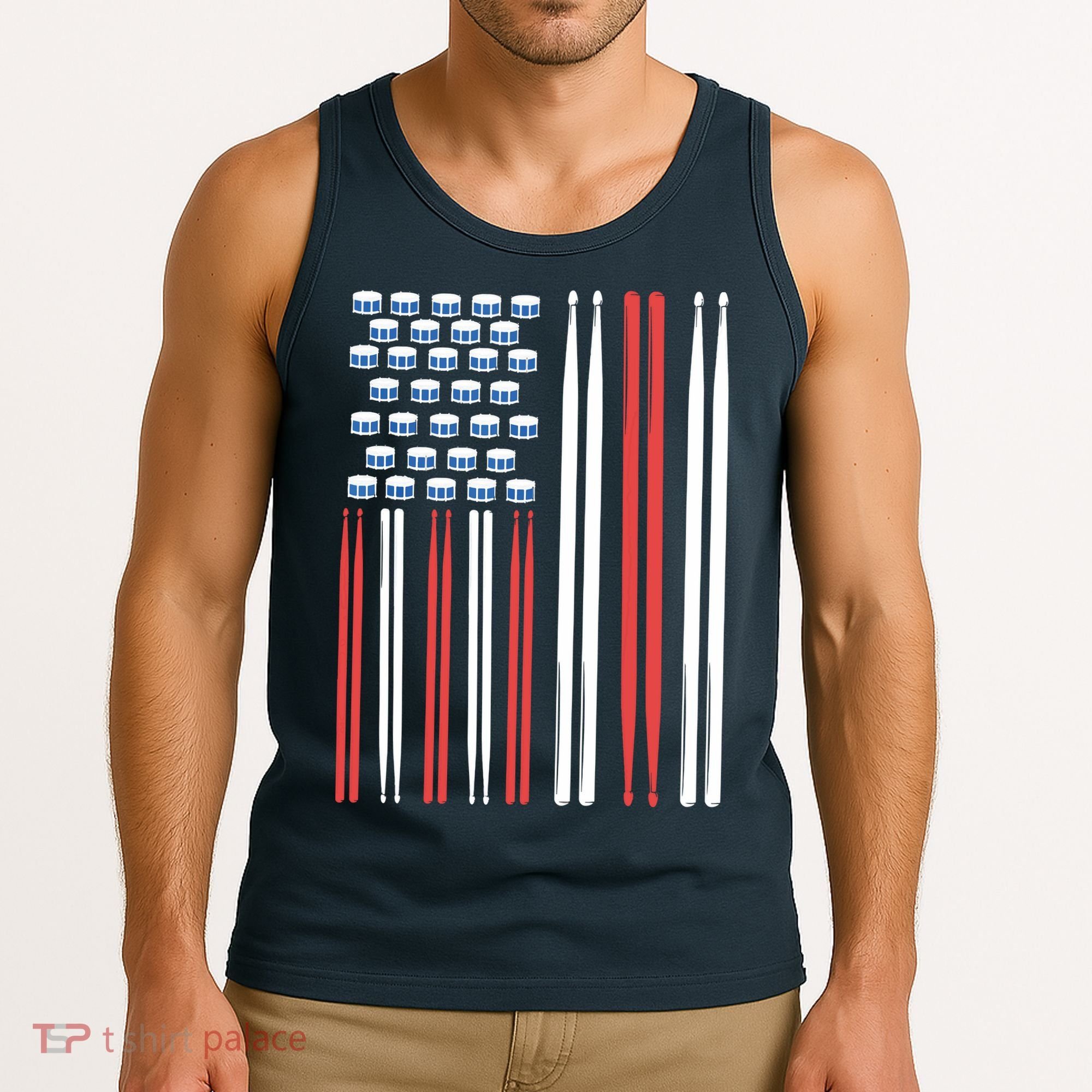 Drum Sticks Shirts Drummer Gift Drumming Percussion Tank Top