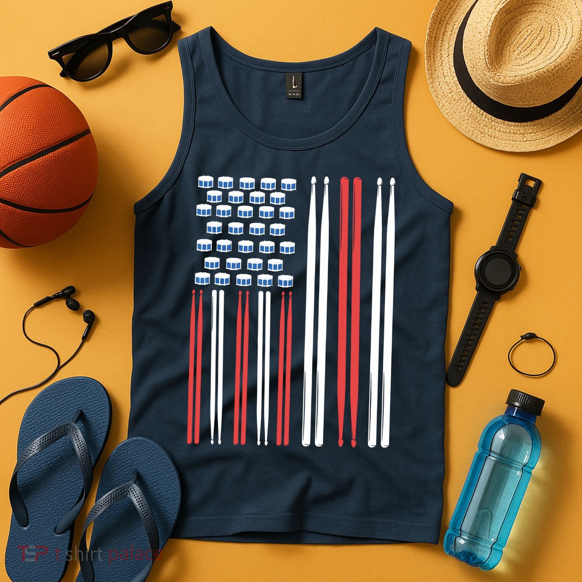 Drum Sticks Shirts Drummer Gift Drumming Percussion Tank Top