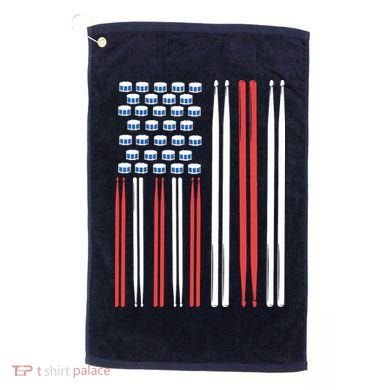 Drum Sticks Shirts Drummer Gift Drumming Percussion Golf Towel