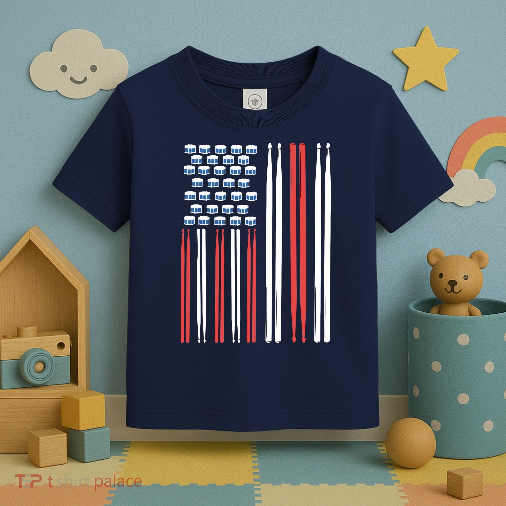 Drum Sticks Shirts Drummer Gift Drumming Percussion Toddler T-Shirt
