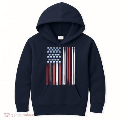 Drum Sticks Shirts Drummer Gift Drumming Percussion Kids Hoodie
