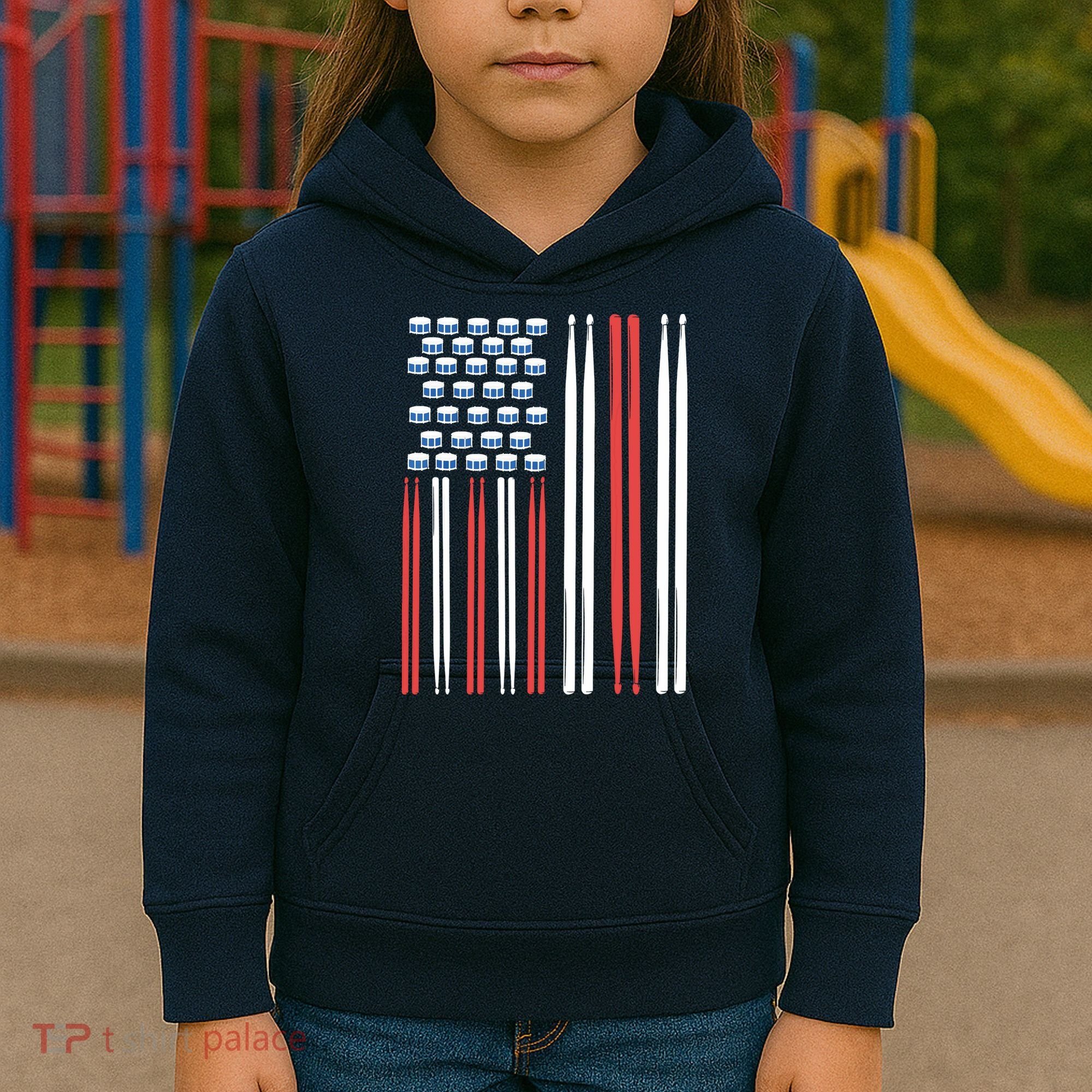 Drum Sticks Shirts Drummer Gift Drumming Percussion Kids Hoodie