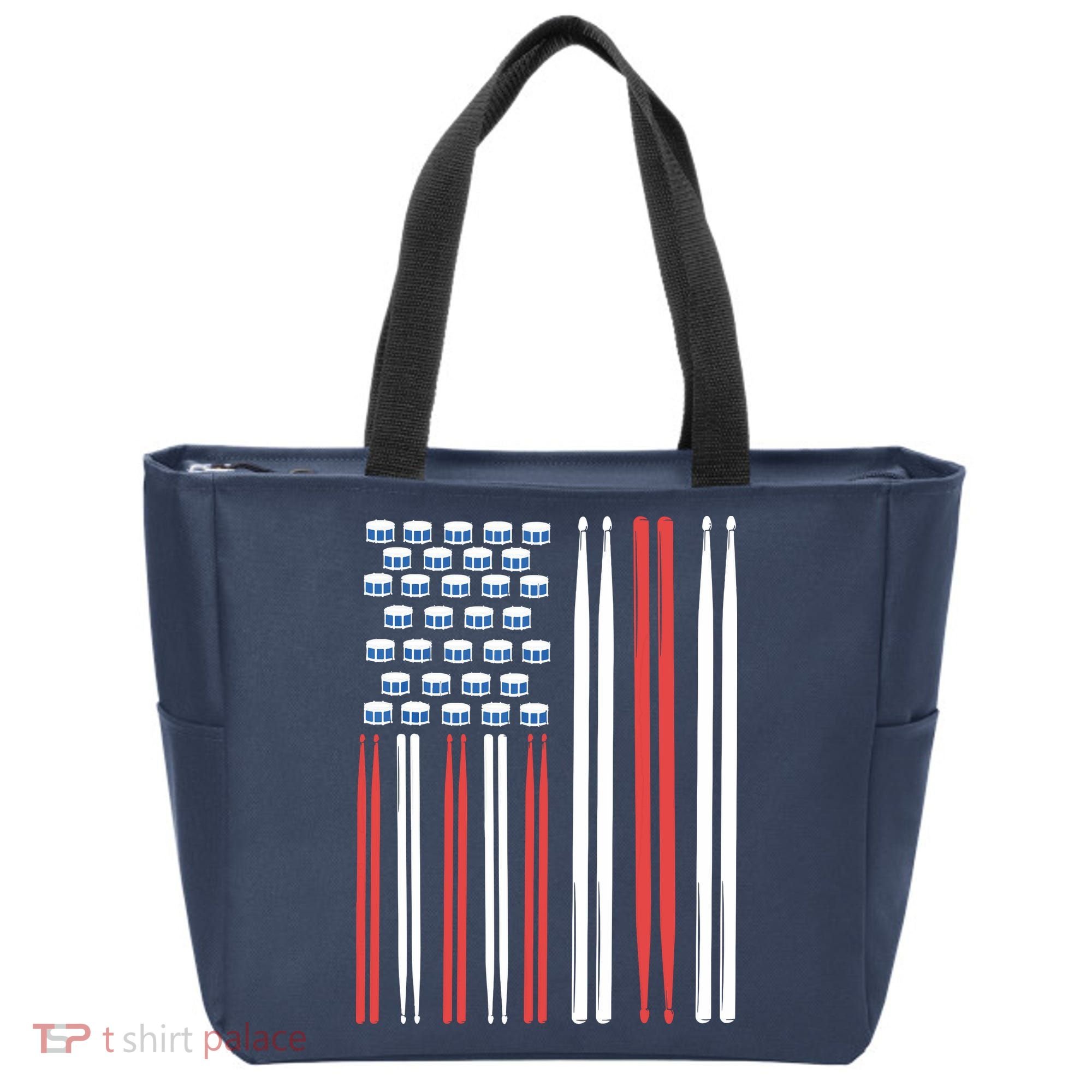 Drum Sticks Shirts Drummer Gift Drumming Percussion Tote Bag