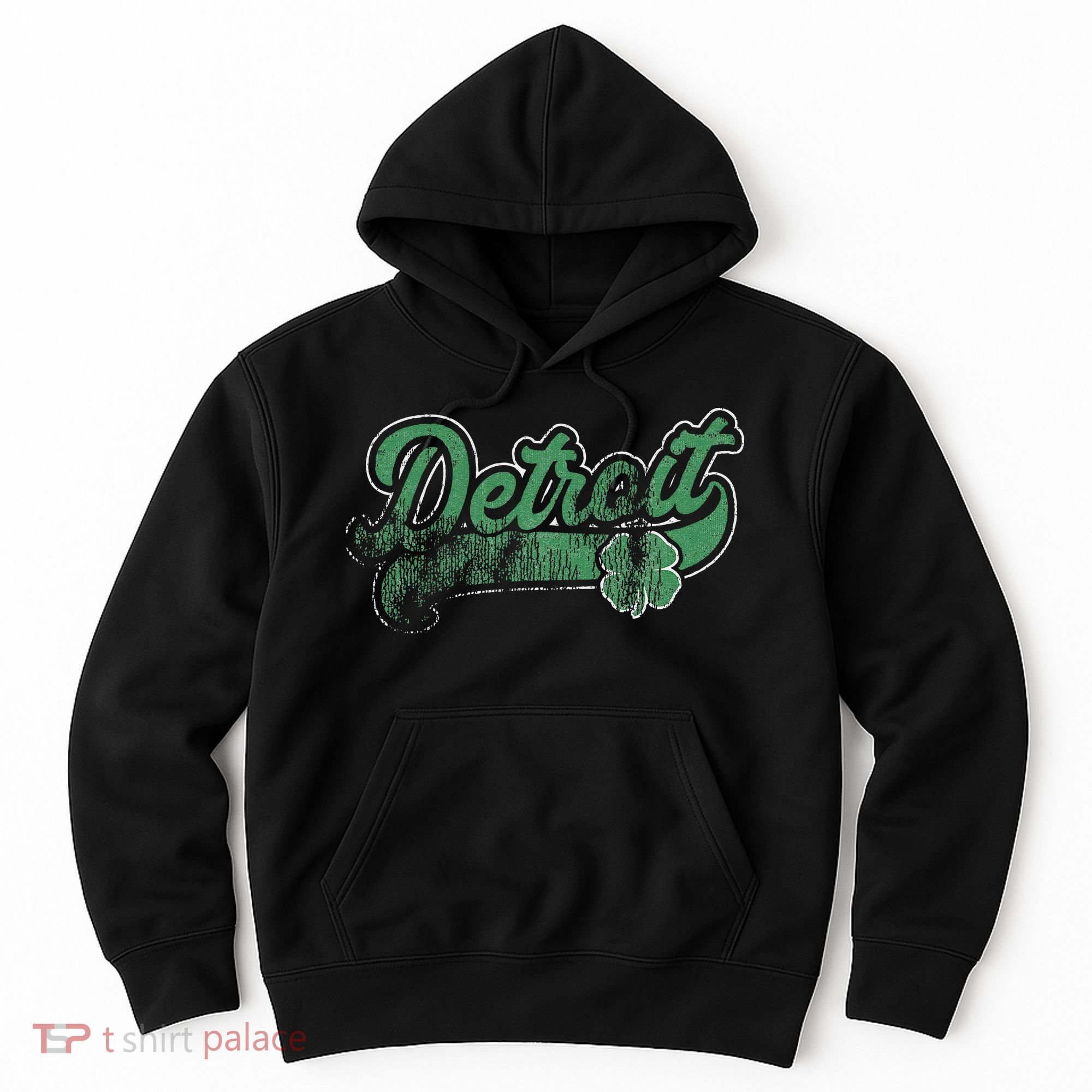 Detroit Shamrock St. Patrick's Day Saint Paddy's Irish Gift Hoodie