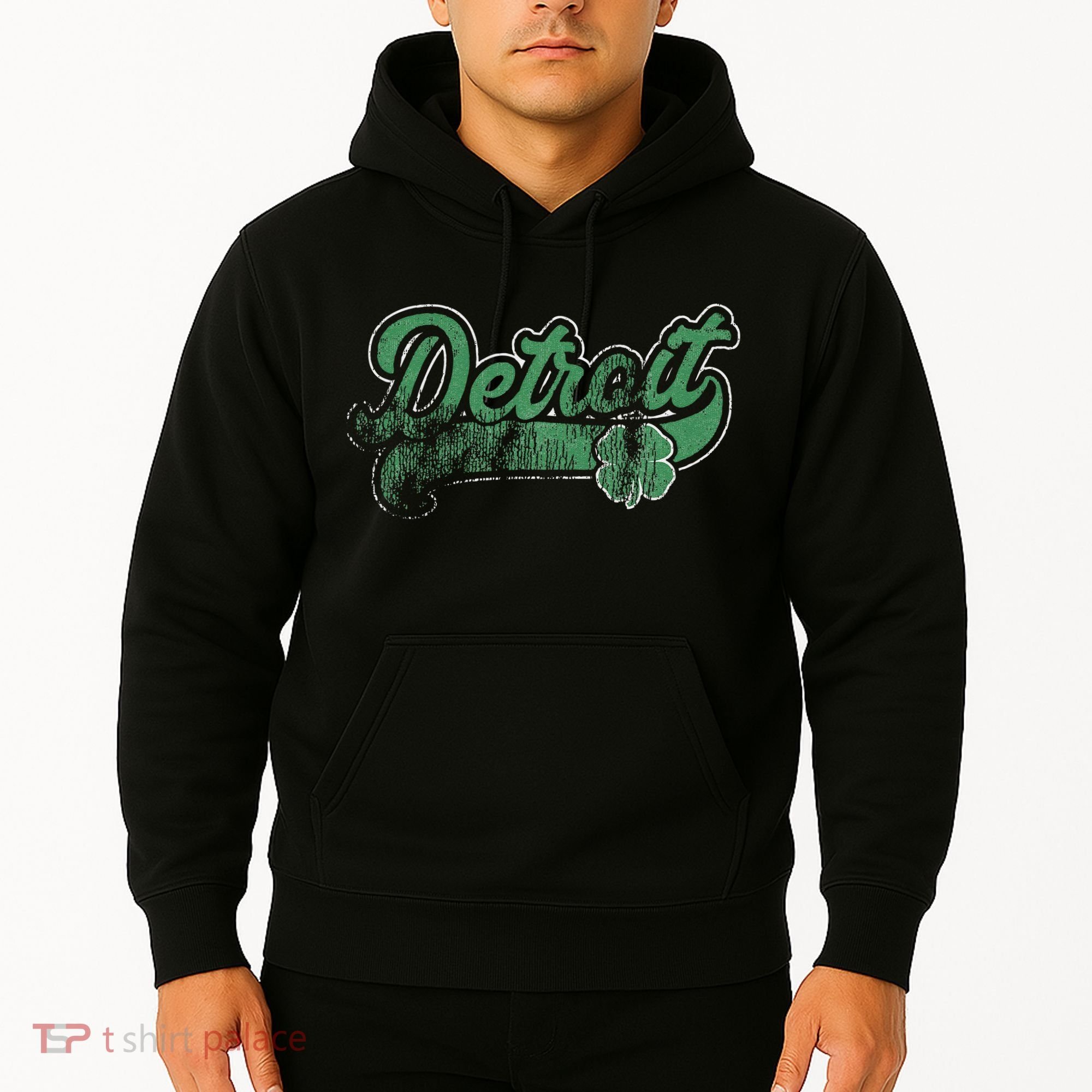 Detroit Shamrock St. Patrick's Day Saint Paddy's Irish Gift Hoodie