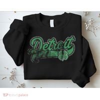 Detroit Shamrock St. Patrick's Day Saint Paddy's Irish Gift Sweatshirt thumb 2