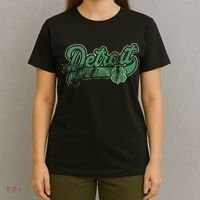 Detroit Shamrock St. Patrick's Day Saint Paddy's Irish Gift T-Shirt thumb 4