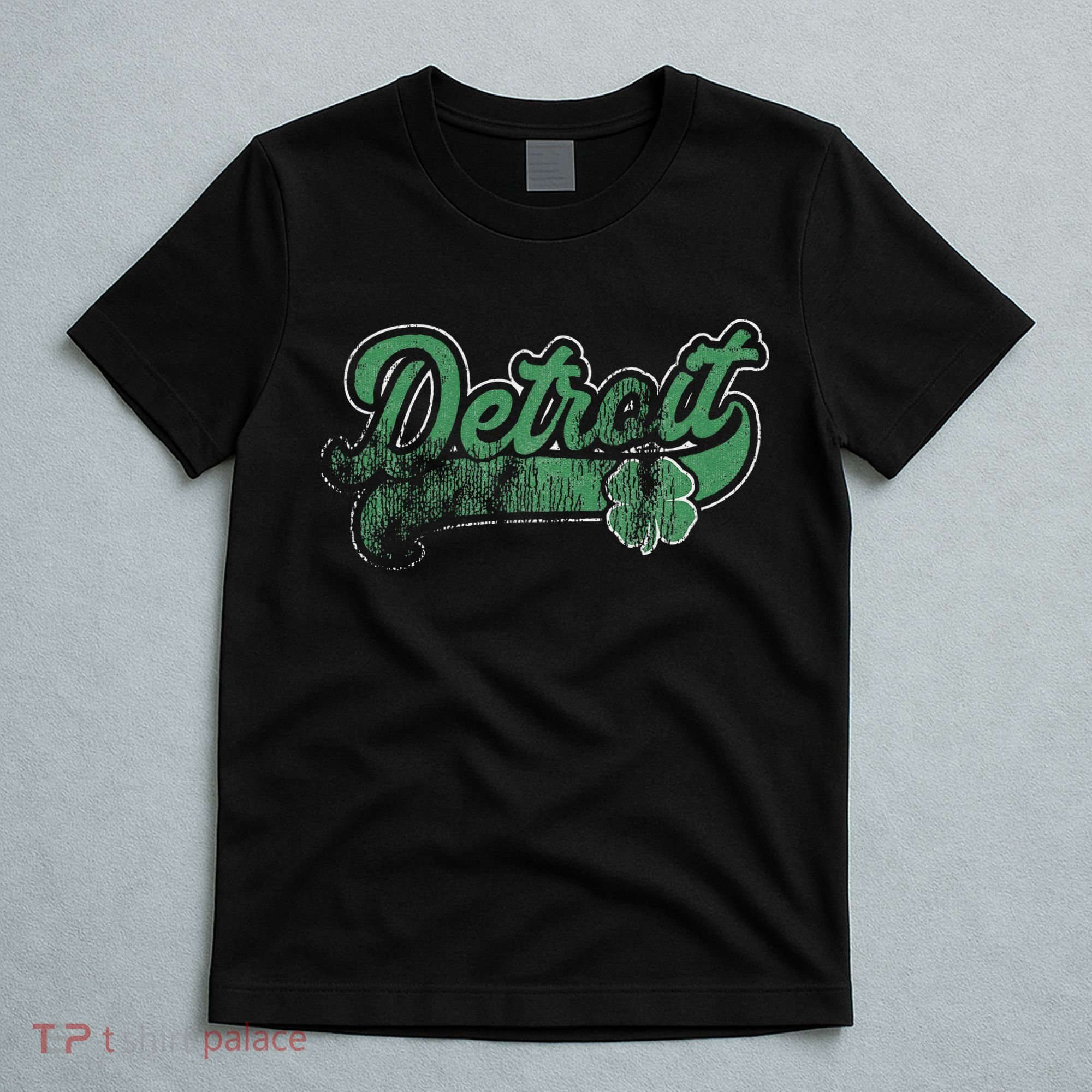 Detroit Shamrock St. Patrick's Day Saint Paddy's Irish Gift T-Shirt