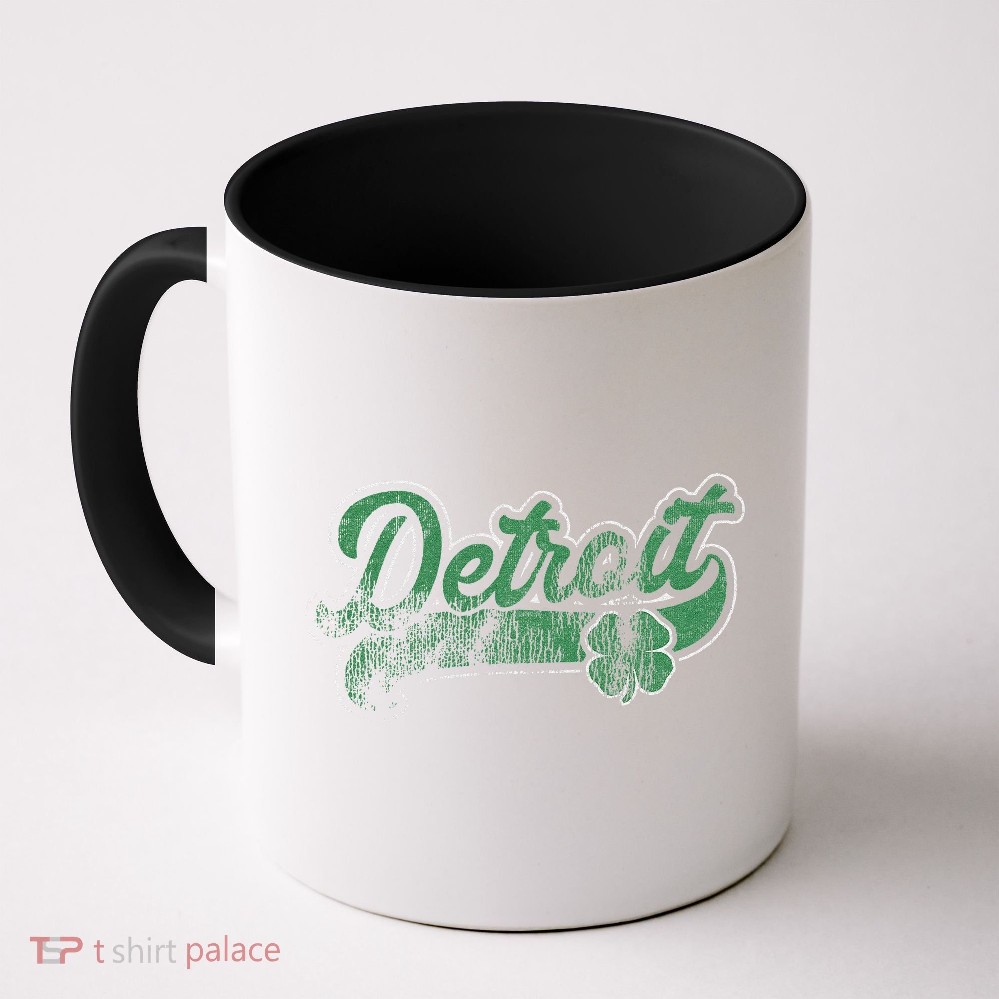 Detroit Shamrock St. Patrick's Day Saint Paddy's Irish Gift Coffee Mug