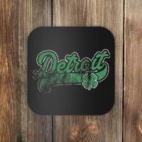 Detroit Shamrock St. Patrick's Day Saint Paddy's Irish Gift Coaster thumb 0