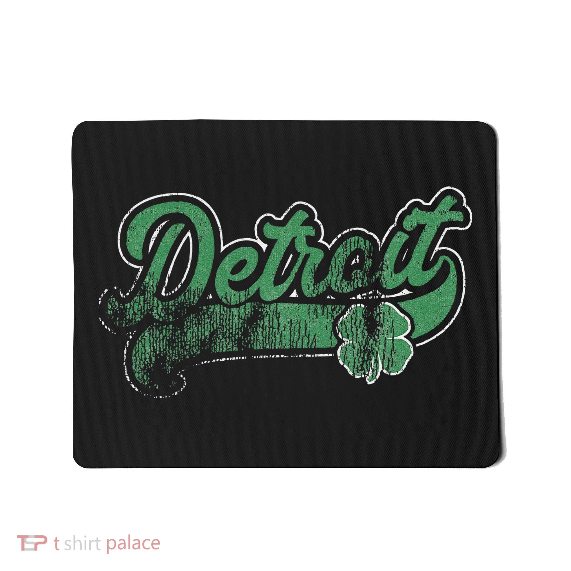 Detroit Shamrock St. Patrick's Day Saint Paddy's Irish Gift Mousepad